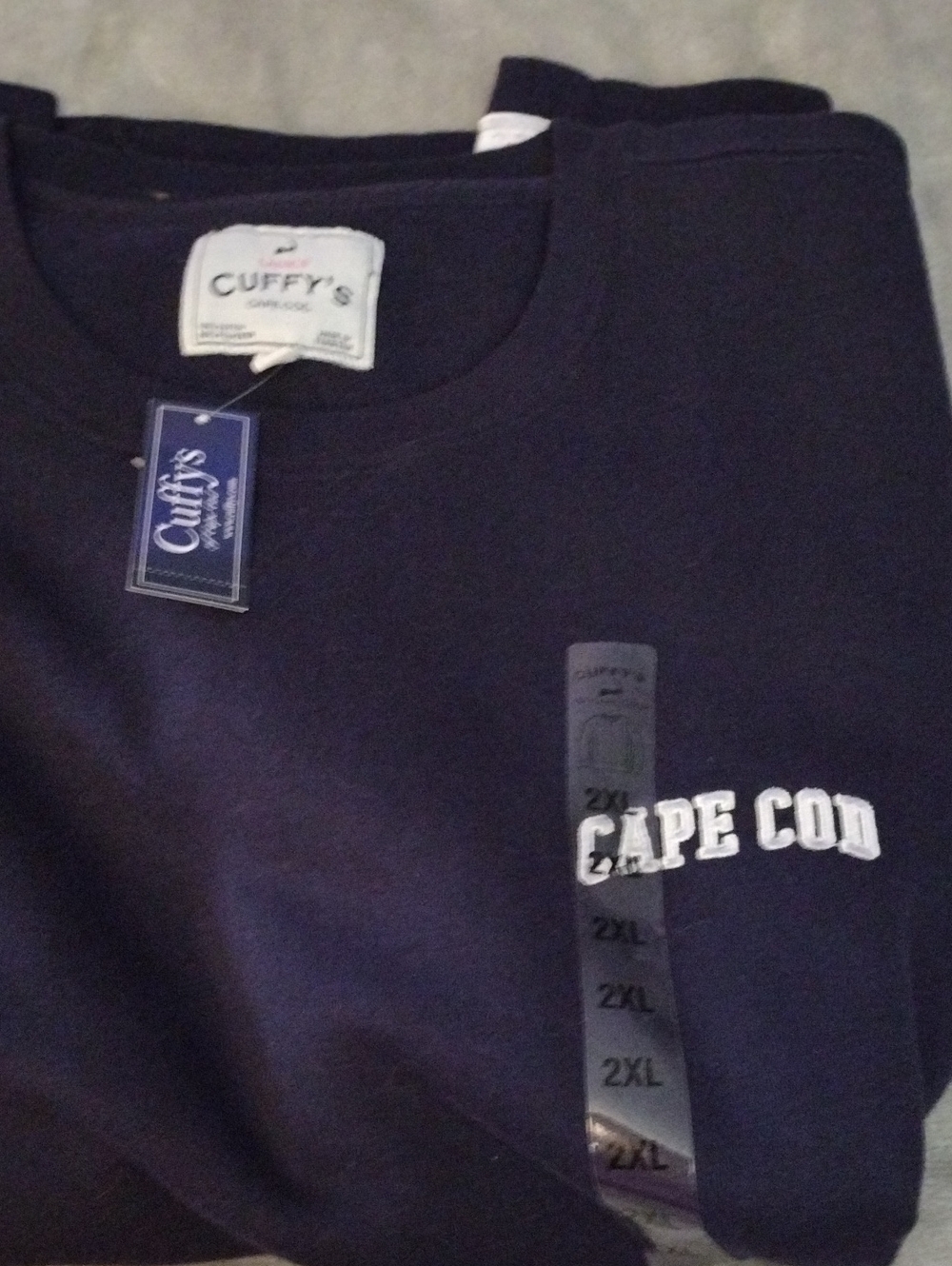 Woman's Navy Blue Crewneck  with Side Graphic